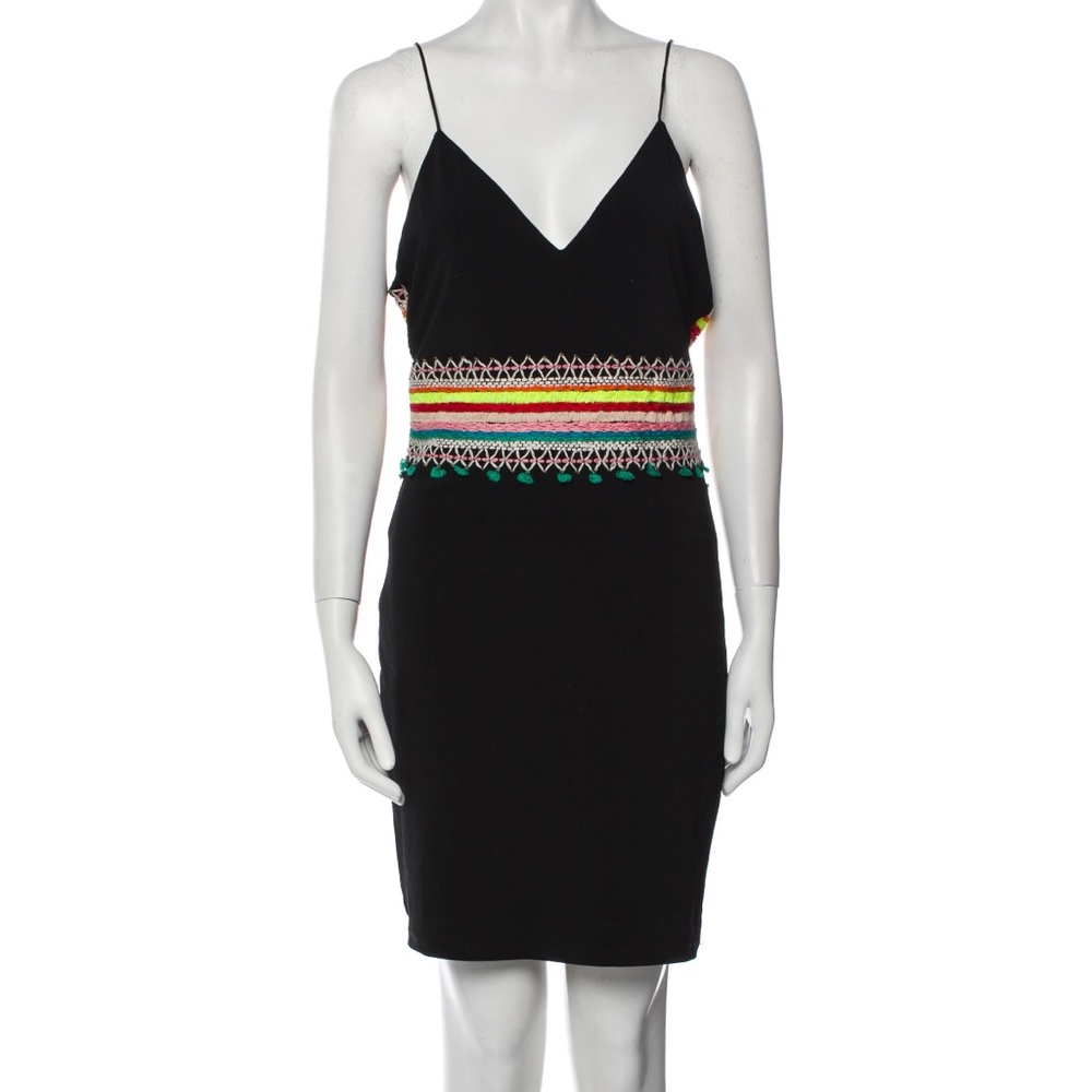 Alice + Olivia Embroidered Detail slip dress